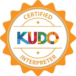 kudo interpreter badge 1 min