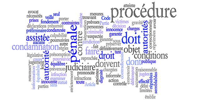 word cloud code penal